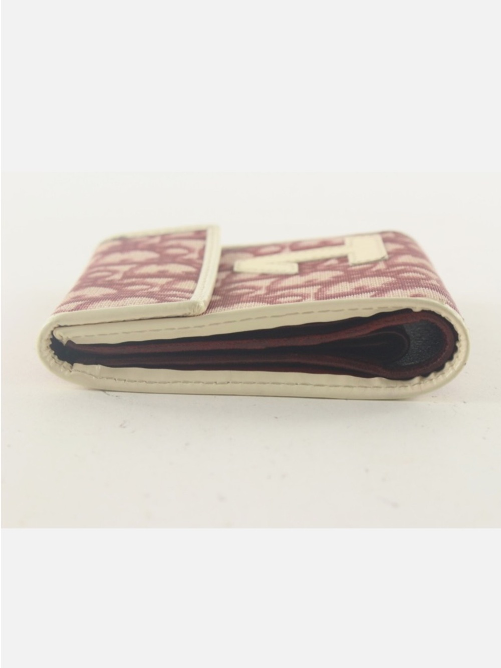 Christian Dior Trotter Wallet Bordeaux canvas with leather trim, comes with COA - Picture 5 of 9